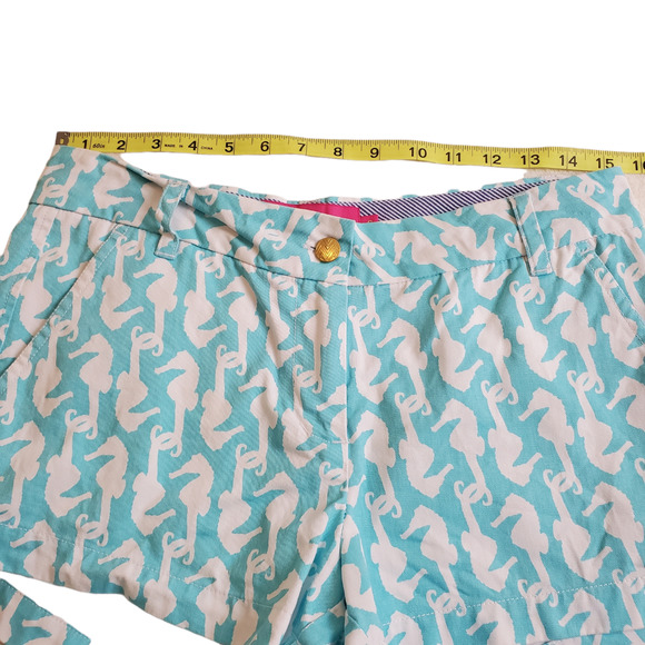MACBETH | COLLECTIONS SEAHORSE NOVELTY PRINT 100% COTTON SHORT SHORTS SMALL - Picture 10 of 13